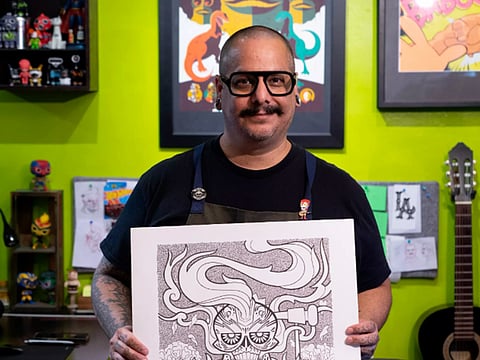 Nerds gear up! The creator of
La Mano del Destino, J Gonzo, is in Hyderabad for all things comic related