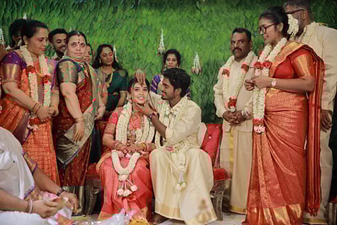 Director Abhishan Jeevinth weds girlfriend Akila in grand ceremony