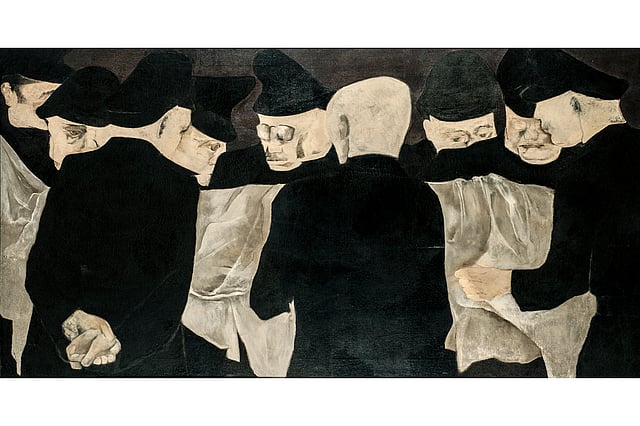 The Anatomy Lesson, 1972, Oil on canvas by Krishen Khanna