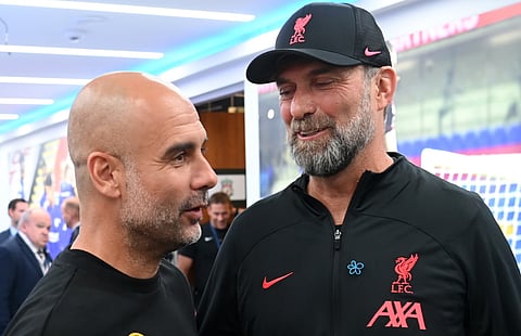 Pep Guardiola has named Jurgen Klopp as his “main rival” ahead of milestone match