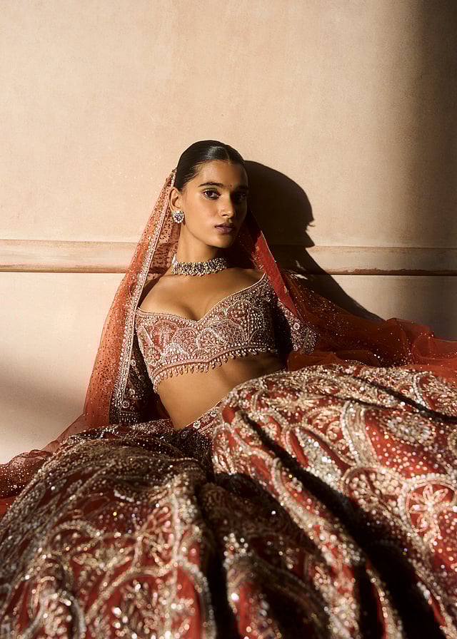 Since colour plays a vital role in the collection, Utkarsh introduces a few distinctive hues