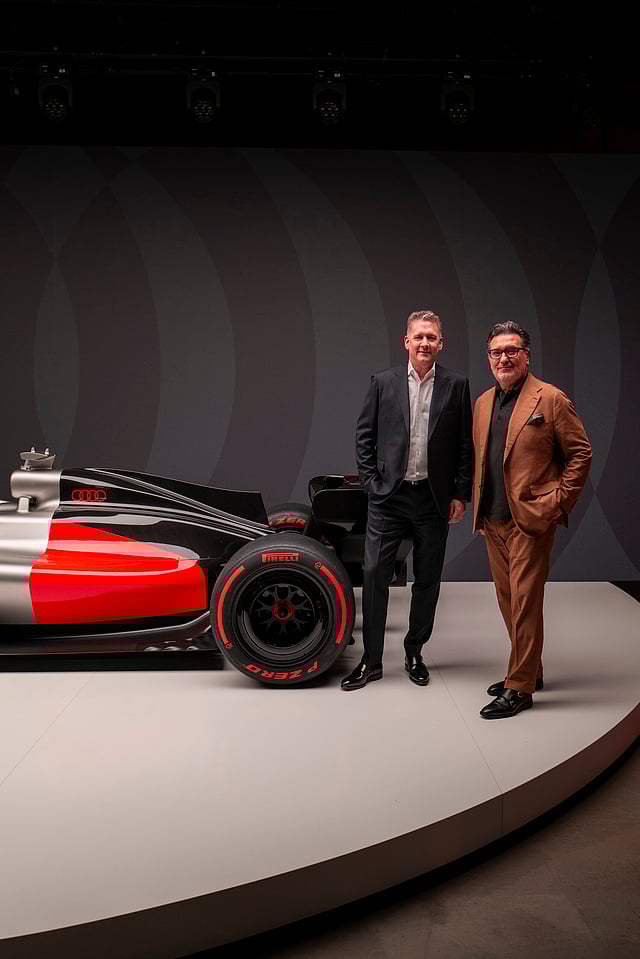 Audi CEO Gernot Döllner (left) and Chief Creative Officer Massimo Frascella