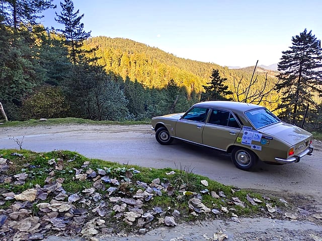 The challenging road with multiple hairpin bends