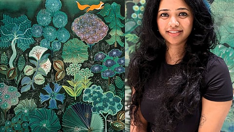 (L-R) Artwork by Priyanka Aelay; Priyanka Aelay