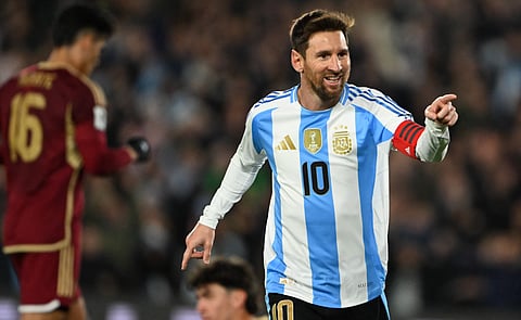 Lionel Messi's tour of India kicked off chaotically on Saturday