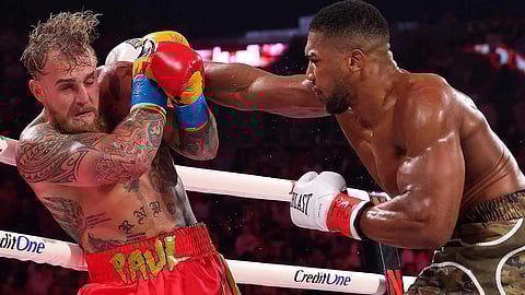 Anthony Joshua and Jake Paul