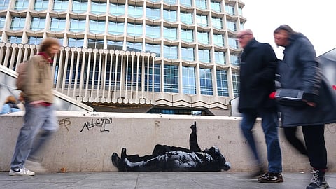 New Banksy mural surfaces in west London, sparks quiet speculation