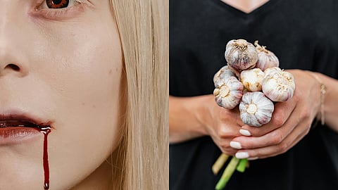 Why is garlic linked to vampires?