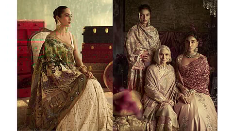 Celebrating the royal legacy of pashmina through contemporary bridal drapes