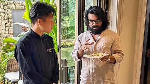Japanese Biriyani Chef whips up biriyani for Ram Charan