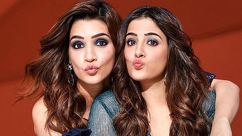 Kriri Sanon dances in boho pink outfit at Nupur Sanon's wedding