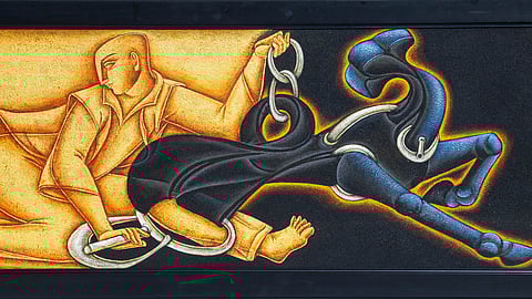 An exhibition of Satish Gujral's works in New Delhi, GUJRAL WITHIN: An Introspection, showcases original pieces that have never been exhibited publicly before