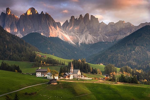 Overcrowding forces this Northern Italian church St. Magdalena to restrict tourist access