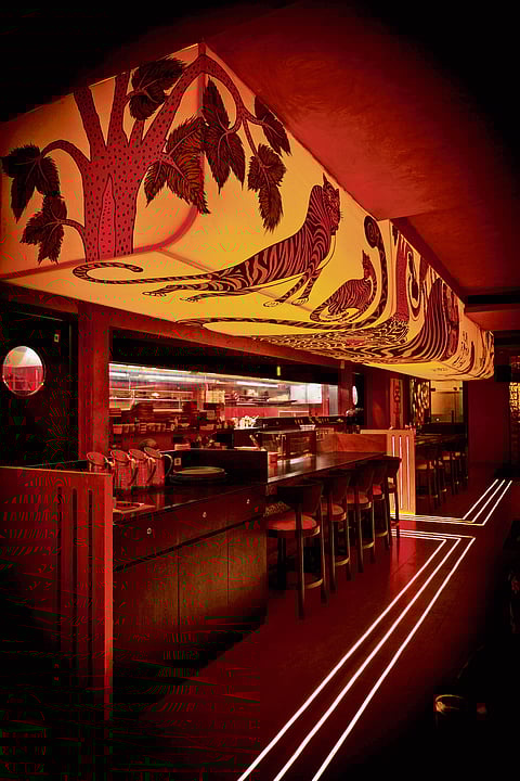 The tiger motif is everywhere...