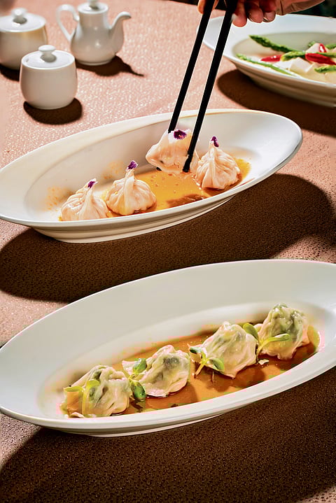 Water poached dumplings