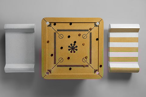 These collections reinterpret
Indian rituals and gathering spaces through concrete and terrazzo