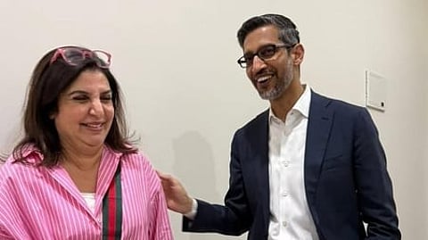 Farah Khan meets Sundar Pichai!