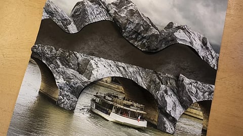 Paris’ oldest bridge becomes walk-through cave installation