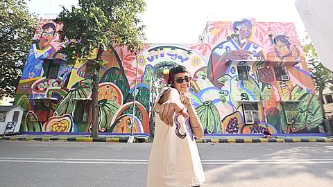 Lodhi awash in Andean colours with South American artist Jumu’s mural