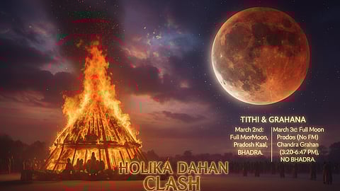 Holi 2026 Timing Guide: Understanding the rare planetary clash between the Full Moon, Bhadra, and the Lunar Eclipse
