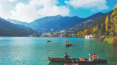 View of Nainital in Kumaon, Uttarakhand