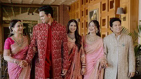 Arjun’s sister, Sara Tendulkar, took to Instagram to share unseen photos from the celebrations