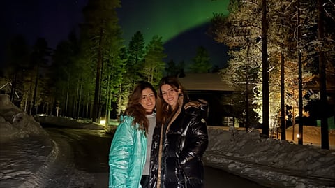 Kriti Sanon enjoys Northern lights as she joins Nupur Sanon and Stebin Ben on their Finland getaway