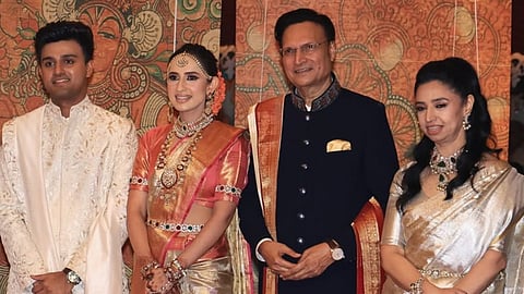 (L-R) Sudarshan M J, Disha Sharma, Rajat Sharma