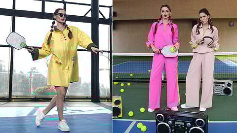 Couture craftsmanship on sporty silhouettes