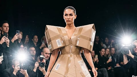 The internet recently fell for viral shipping box dresses, believing they were the latest outrageous creation from Balenciaga