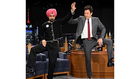 Diljit Dosanjh makes Jimmy Fallon do bhangra