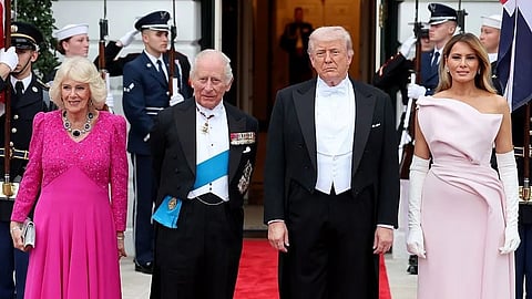 The spotlight was firmly on King Charles and Queen Camilla as they attended a state dinner at the White House