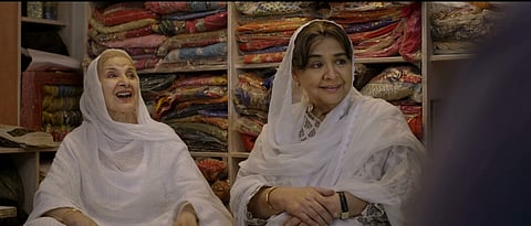 Sushma Seth and Farida Jalal in the film