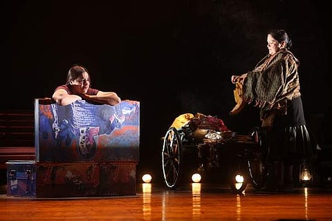 A scene from the play The License