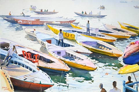 Aquarelle- Art Houz's watercolour painting exhibition explores themes beyond nature