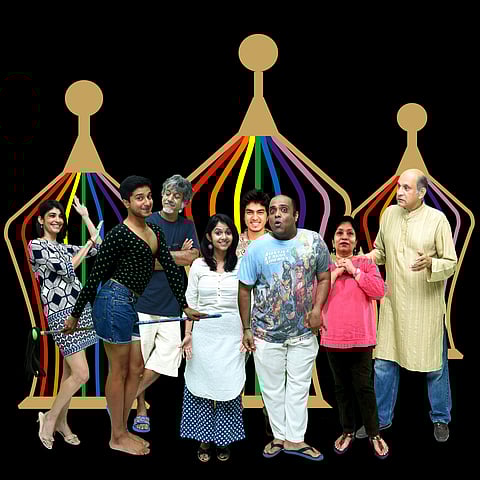 The cast of The Birdcage