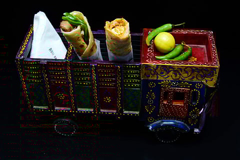Wrap and roll: This kiosk offers flavours from Delhi and Kolkata