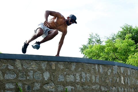 Arjun Motha in action