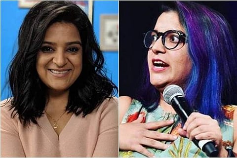 Comedians Kaneez Surka and Aditi Mittal