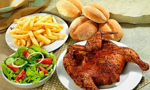 Flamed Grilled Peri Peri Quarter Chicken