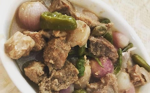 Meat dopiaza, an easy-to-make Awadhi/Mughlai dish