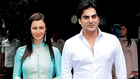Giorgia Andriani with Arbaaz Khan