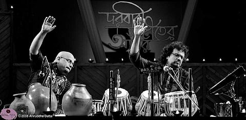 Bickram Ghosh at a concert