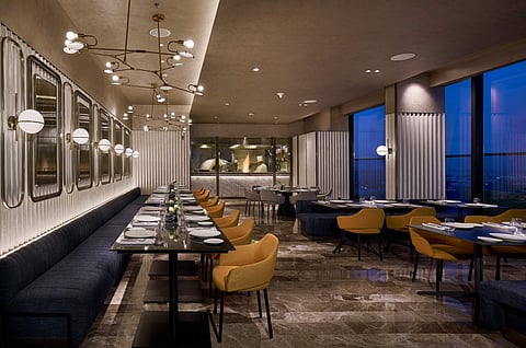 The restaurant's interiors