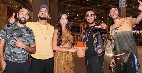 Nora Fatehi with Fnaire. Courtesy: Instagram