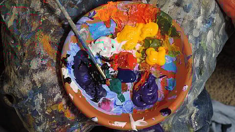 Acrylic pour painting workshop