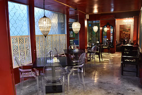 a glimpse of the interiors