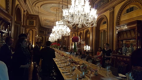 Bordeaux evening at The Taj Falaknuma Palace