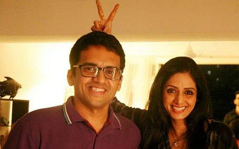 Rajeev with Sridevi