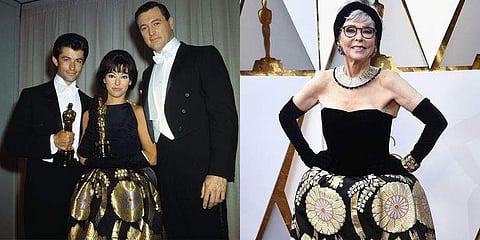 Singer and actor Rita Moreno wore her 1962 Oscars dress to the 90th Oscars